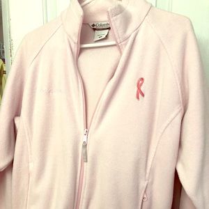 Columbia Fleece Jacket Breast cancer awareness L